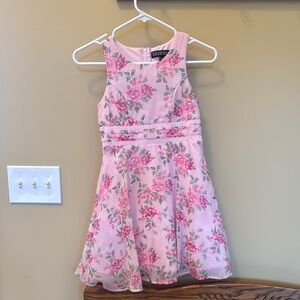 Floral Pink Kids Dress